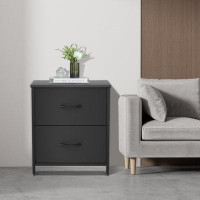 Ebern Designs 2-Drawer Dresser Nightstand For Bedroom ,  Living Room