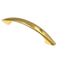 D. Lawless Hardware 3" Arch Pull Polished Brass