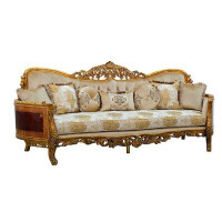 European Furniture Maggiolini 106" Round Arm Sofa with Reversible Cushions