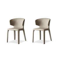 WONERD 30.31" Picture Colour Solid back side Chair(Set of 2)
