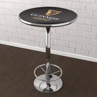 Trademark Global Guinness Signature Bar Table with Footrest