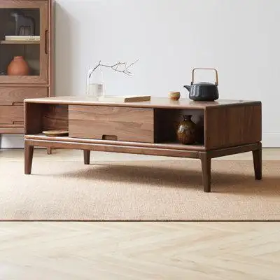 Introducing the CoffeeTable crafted from exquisite walnut wood. With a spacious desktop it comfortab...