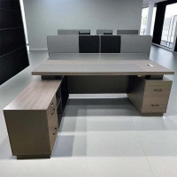 Inbox Zero Executive desk and two lockers