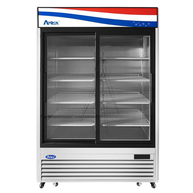 Atosa MCF8709GR 54 Inch Bottom Mount (2) Two Sliding Doors Refrigerator Stainless Steel in Other Business & Industrial in Ontario