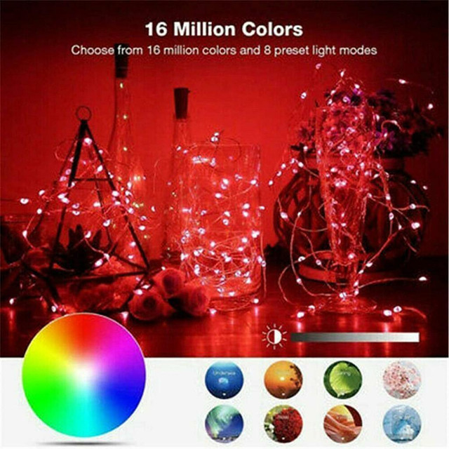 NEW RGB LED STRING LIGHT USB PLUG IN BLUETOOTH LED037 in General Electronics in Alberta - Image 2