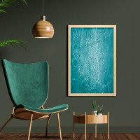 East Urban Home Ambesonne Turquoise Wall Art With Frame, Blur Meadow Grass Plant Herb In Countryside Rural Seasonal Pict
