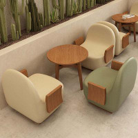 Mity Reen Cream style casual dessert shop table chair sofa combination lounge area reception to discuss coffee