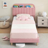 Ebern Designs Twin Bed Frames, Upholstered Platform Bed Frame For Children