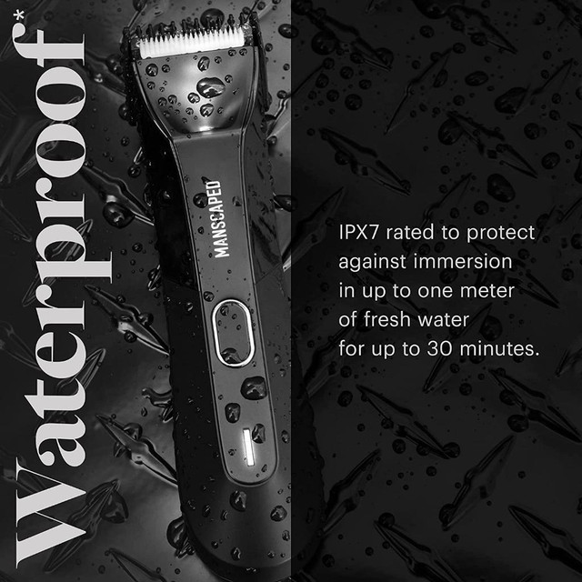 On SALE! MANSCAPED Electric Groin Hair Trimmer, Ceramic Blade Heads, Waterproof Wet  FREE Delivery in Bathwares - Image 4