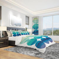 East Urban Home Circle Abstract Colorfields II Geometric Duvet Cover Set