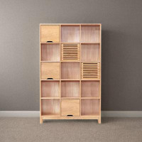 LORENZO Solid wood bookcase minimalist bookcase storage cabinet storage rack_5