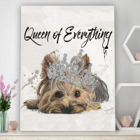 Picture Perfect International 'Queen of Everything' Watercolor Painting Print on Canvas