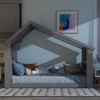 Latitude Run® House Floor Bed With Roof Window