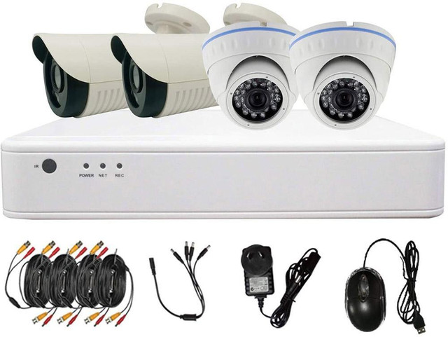 YESA® 4 Camera Security Camera System in Security Systems