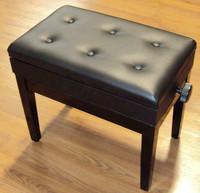 Piano Benches Brand New www.musicm.ca Single, One Half, Double, Square Tapered Legs, Spade Legs, Diamond Tufted