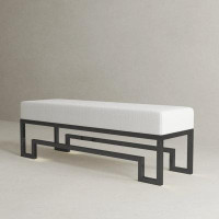 Everly Quinn Allston Faux Leather Bench
