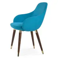 sohoConcept Wool Solid Back Arm Chair