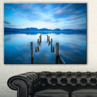 Made in Canada - Design Art 'Deep into the Sea Pier' Photographic Print on Wrapped Canvas