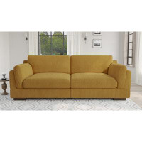Latitude Run® Michelyn 90.5“ W Corduroy Upholstered 2 Seat Arm Sofa