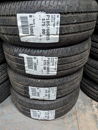 P185/60R15  185/60/15  FIRESTONE FR710  (all season summer tires ) TAG# 15002