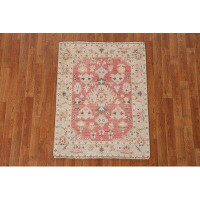 Rugsource Oushak Turkish Vegetable Dye Rug Hand-Knotted 3X4