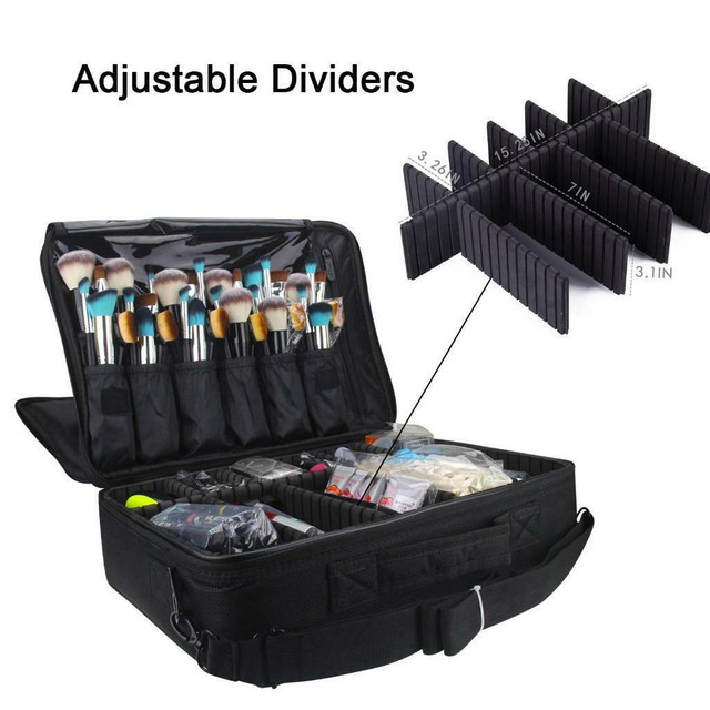 NEW 3 LAYER LARGE SIZE PROFESSIONAL MAKEUP ORGANIZER KIT 53M0K in Other in Regina - Image 3