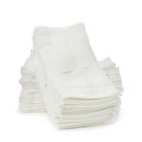 Eider & Ivory™ Eider & Ivory™ Eco Washcloths - White - Set of 12