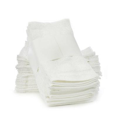 Eider & Ivory™ Eider & Ivory™ Eco Washcloths - White - Set of 12 in Stoves, Ovens & Ranges