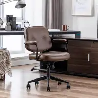 Hokku Designs Hokku Designs Modern Home Office Desk Chair, Height-adjustable Computer Desk Chair With Wheels And Arms, S