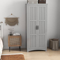 Millwood Pines Bernestine Solid + Manufactured Wood Armoire