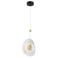 Everly Quinn George Kovacs Brgida Coal And Brushed Gold Pendant Light