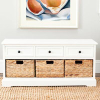 Birch Lane™ Adayla Solid Wood Drawers Storage Bench