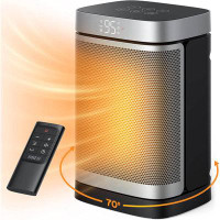 Cubiker Space Heaters for 1500W Oscillating Indoor Heater PTC Electric Heater Thermostat Timer Bedroom Home