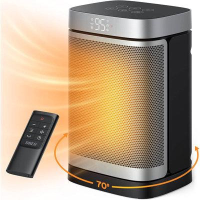 Cubiker Space Heaters for 1500W Oscillating Indoor Heater PTC Electric Heater Thermostat Timer Bedroom Home in Heating, Cooling & Air