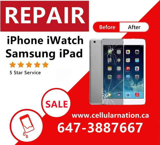 [REPAIR ON SALE 2 LOCATION ]  screen repair iPhone+Samsung+iPad+iWatch S22 S21 S20 S10 S9 N10 N9, iPhone 13 12 11 XR X in Cell Phone Services in Toronto (GTA)
