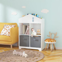 Harper Orchard Kids Dollhouse Bookcase With Storage