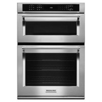 KitchenAid 30-inch, 6.4 cu.ft. Built-in Combination Wall Oven with Convection Technology KOCE500ESS - 883049327389