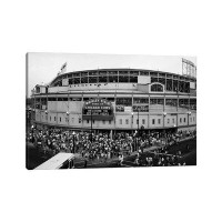 East Urban Home Wrigley Field In B&W (From 8/8/88 - The First Night Game That Never Happened), Chicago, Illinois, USA by