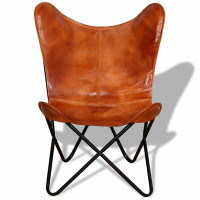 Wade Logan Lanyiah Butterfly Chair Accent Living Room Chair with Powder Coated Iron Frame