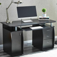 Latitude Run® Computer Desk PC Laptop Table w/Drawer Home Office Study Workstation 3 Colours