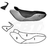 Jet Ski Mats & Seat Covers - Kawasaki Seat Covers - Kawasaki Ultra 150 / Ultra 130 DI Seat + Handlebar Pad