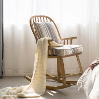 Wildon Home® 24.02"Burlywood Solid Wood Rocking Chair