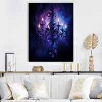 World Menagerie Chandelier Whispering Shadows III - Glam Canvas Wall Art