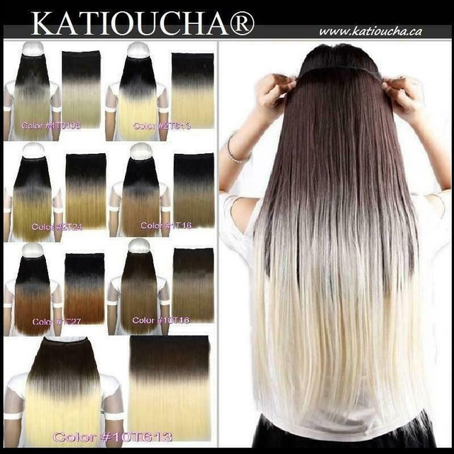 OMBRE HIGH  HEAT RESISTANT Synthetic CLIP IN Hair Extension,120g, 24 GREAT CHOICE in Other