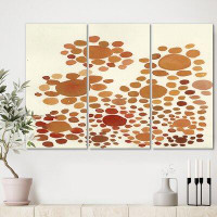 East Urban Home 'Terracotta Petals Outburst' Painting Multi-Piece Image on Canvas