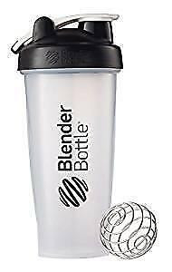 BlenderBottle Classic Loop Top Shaker Bottle, Clear Black, 20-Ounce