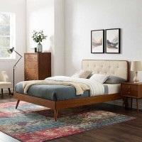 Modway Bridgette Wood Platform Bed With Splayed Legs by Modway