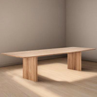 LORENZO Modern simple pine rectangular dining table