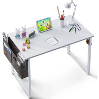 17 Stories Computer Writing Desk 31 Inch, Sturdy Home Office Table, Work Desk With A Storage Bag And Headphone Hook