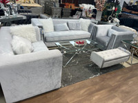 Grey Velvet Sofa Set on Sale !!!